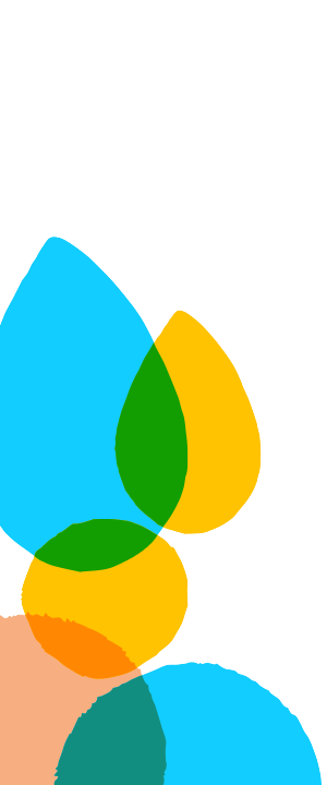 Formas orgânicas abstratas de gotas d'agua.